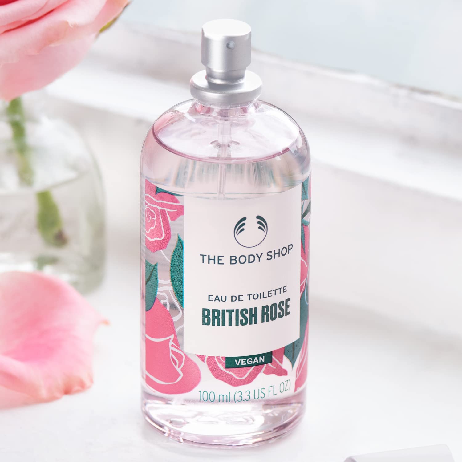 The Body Shop British Rose Eau De Toilette Vegan Perfume 100ml